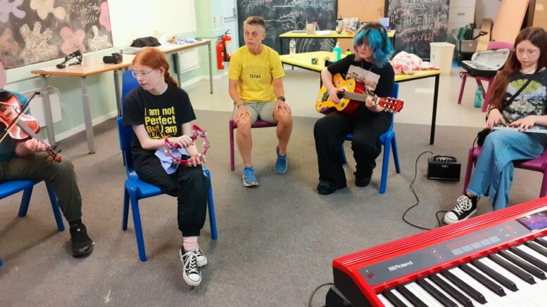 Young people at Andrew Marvell Youth Centre