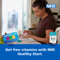NHS graphic for getting free vitamins with NHS Healthy Start