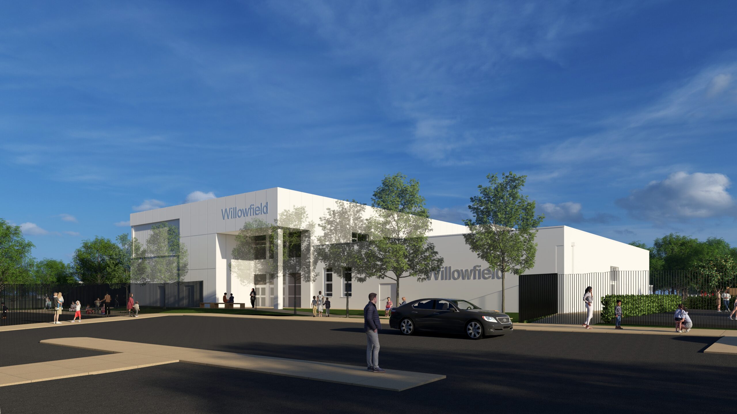 An artist's impression of how Willowfield SEND Free School may look.