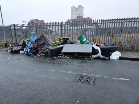 View article Council calls for information after waste fly-tipped on Hull Street 