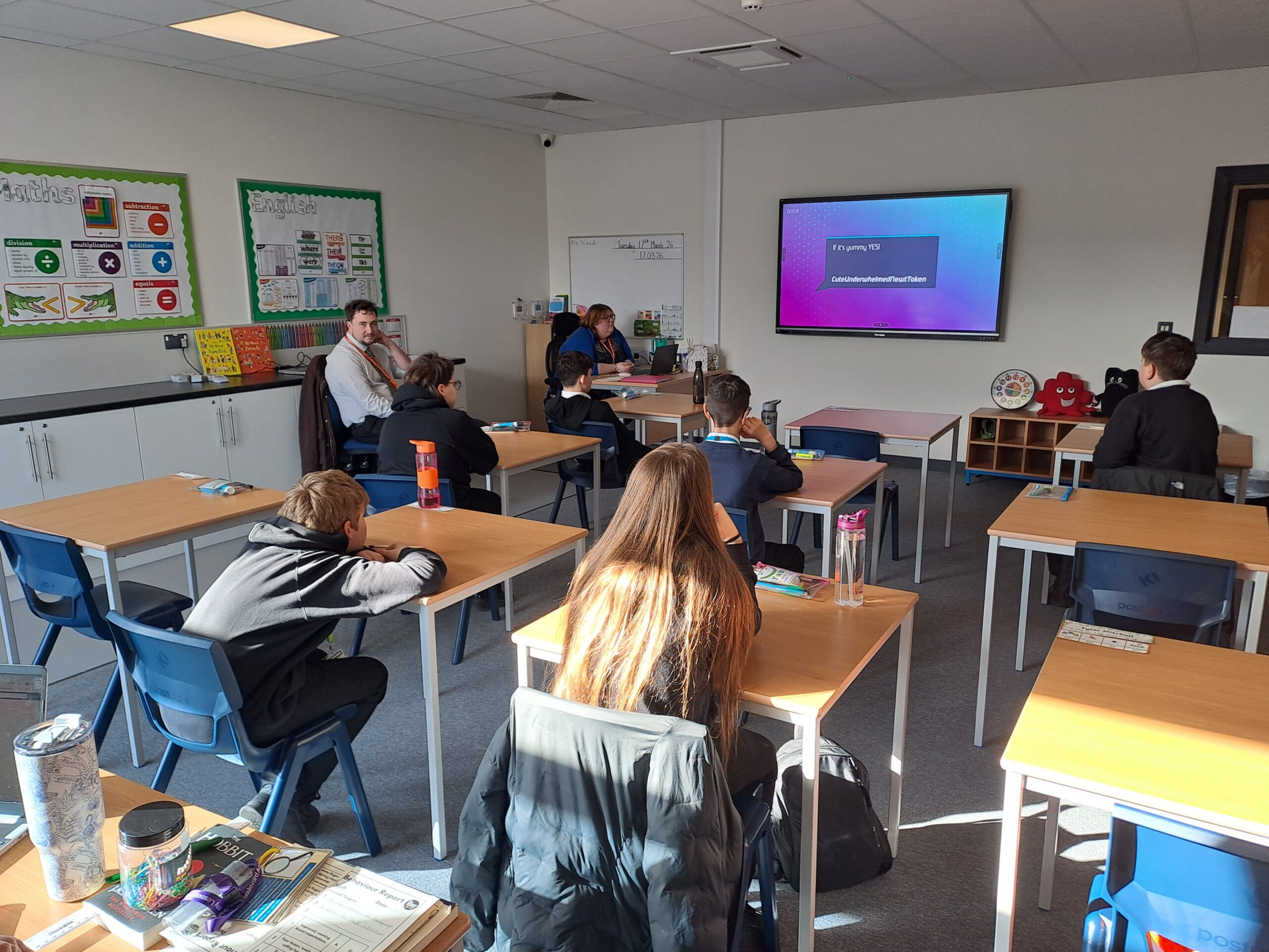 An in session classroom inside the new SEND unit at The Boulevard Academy.