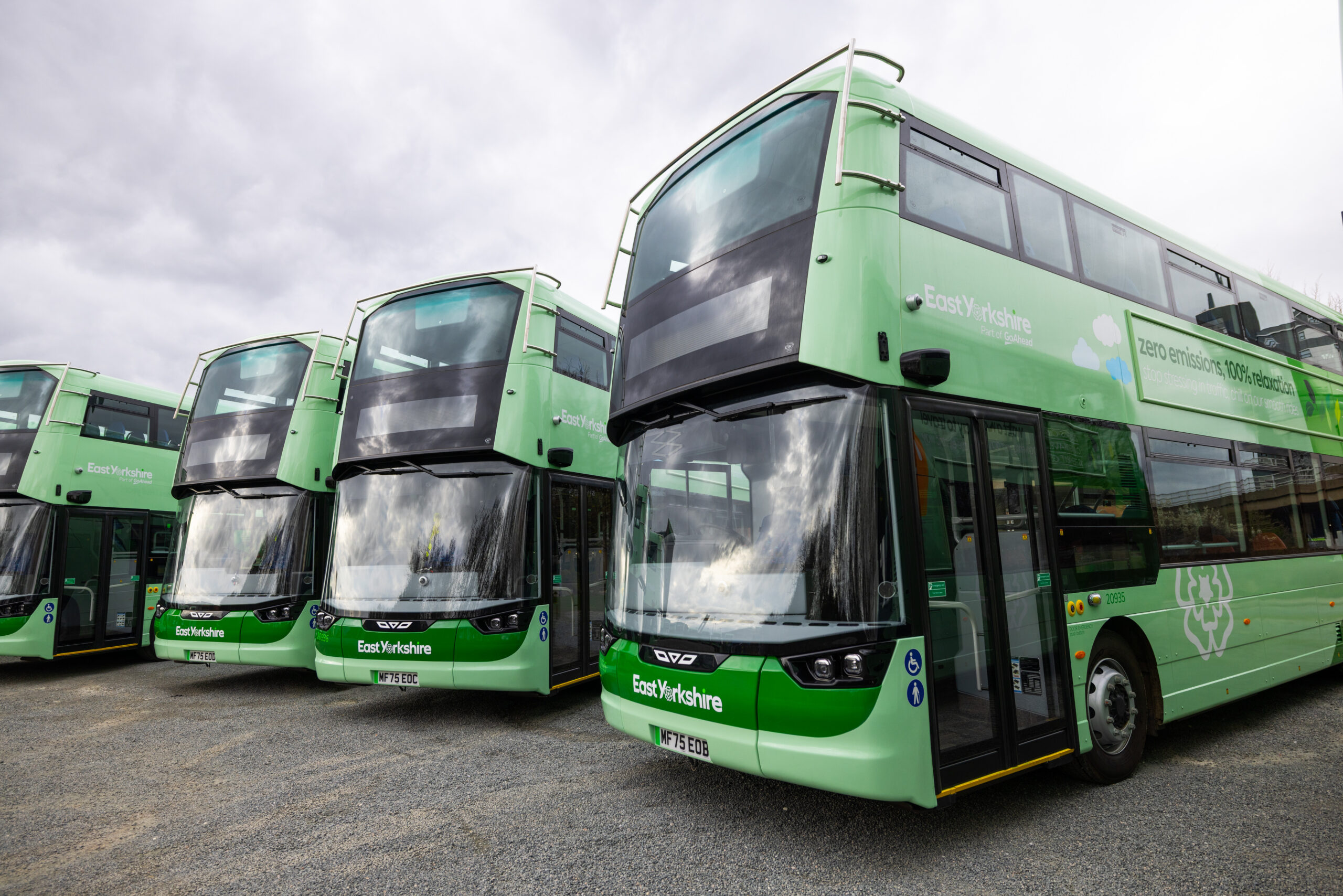 Several of East Yorkshire Buses new zero-emission vehicles