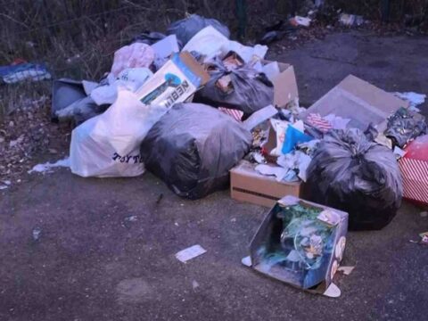 View article Waste dumped just 50 meters away from recycling centre 