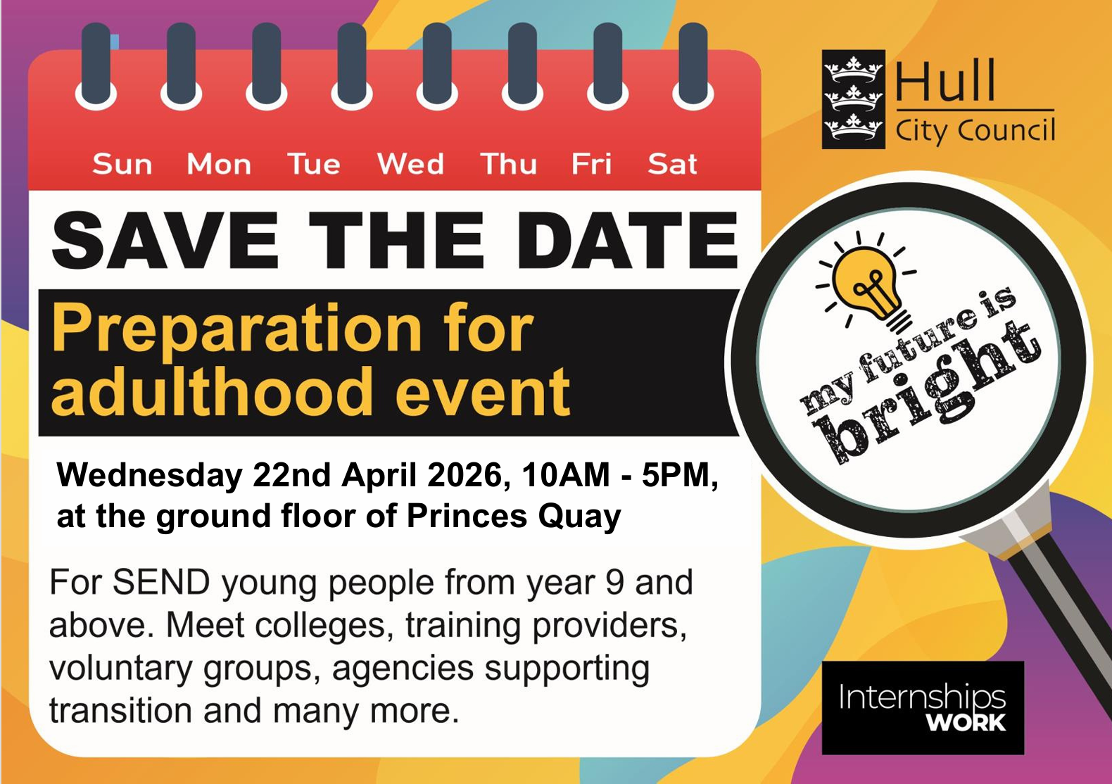 Save the date graphic for Preparation for Childhood Event