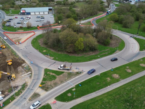 View article Traffic management changes as work progresses on improvements to Kingswood roundabouts