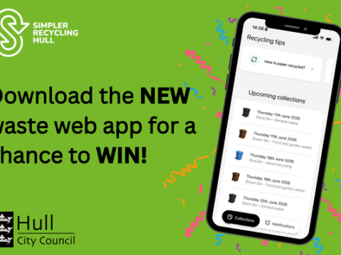 View article Install Hull’s new waste web app for a chance to win £50 