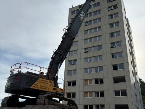 View article Demolition works underway at Boothferry Flats