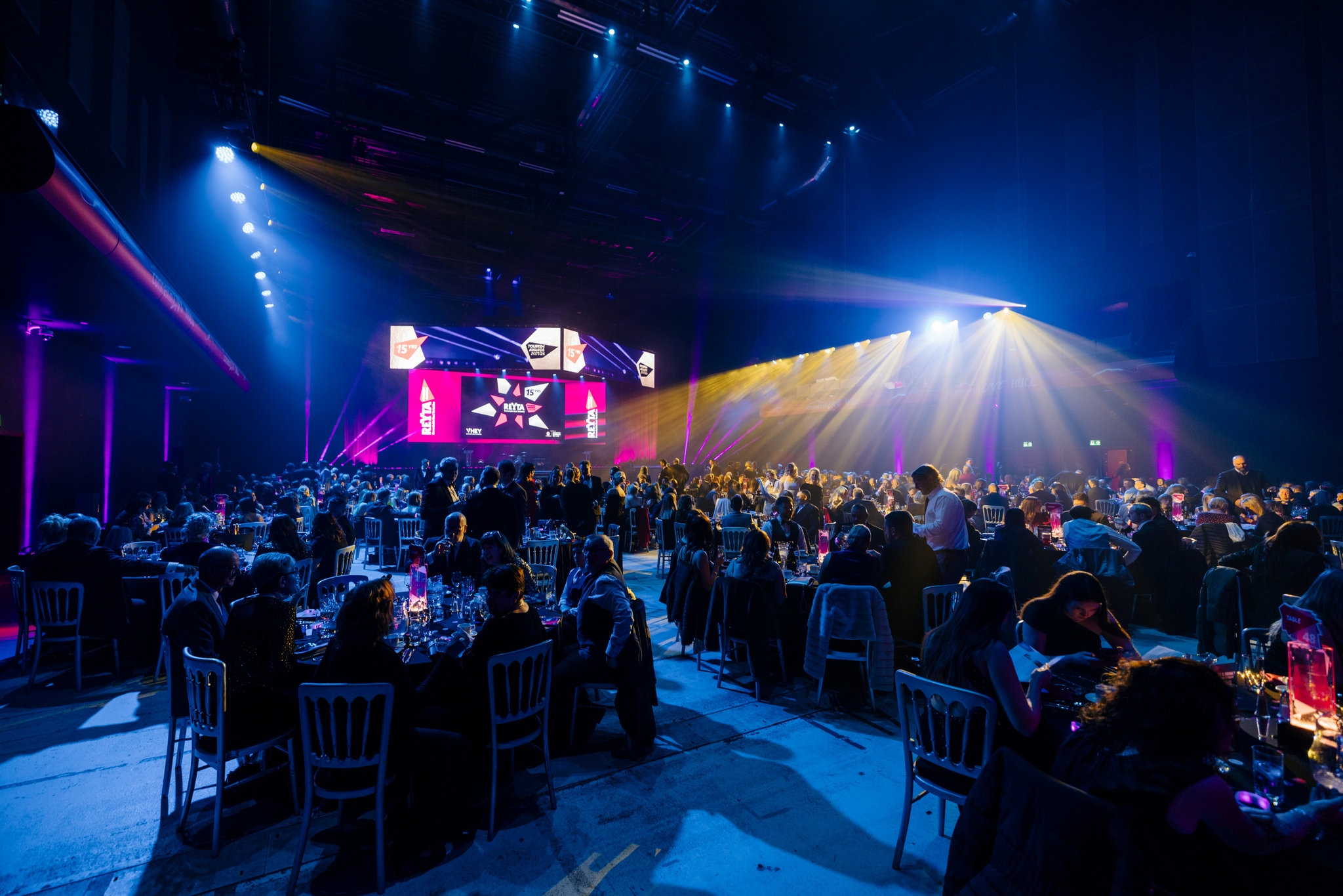 Wide room shot from a previous REYTAs event.