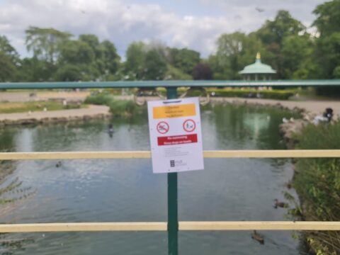 View article Precautionary measures in place at Pearson Park Pond 