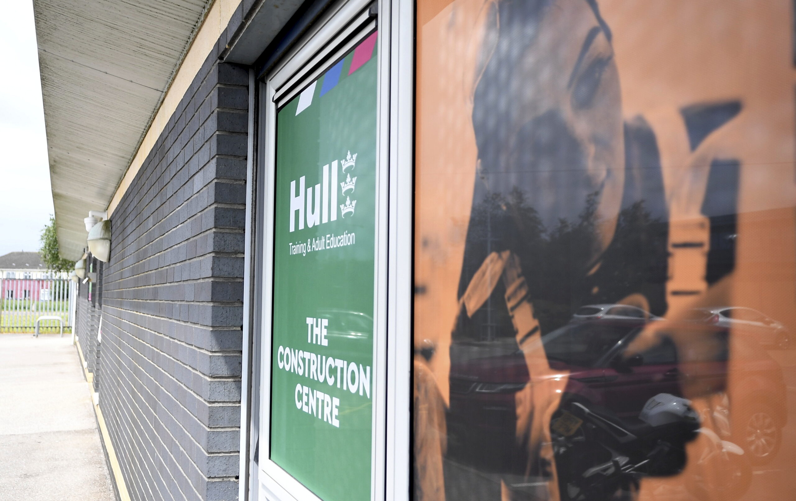 A close-up of HTAE's Construction Centre on Nursery Grove.