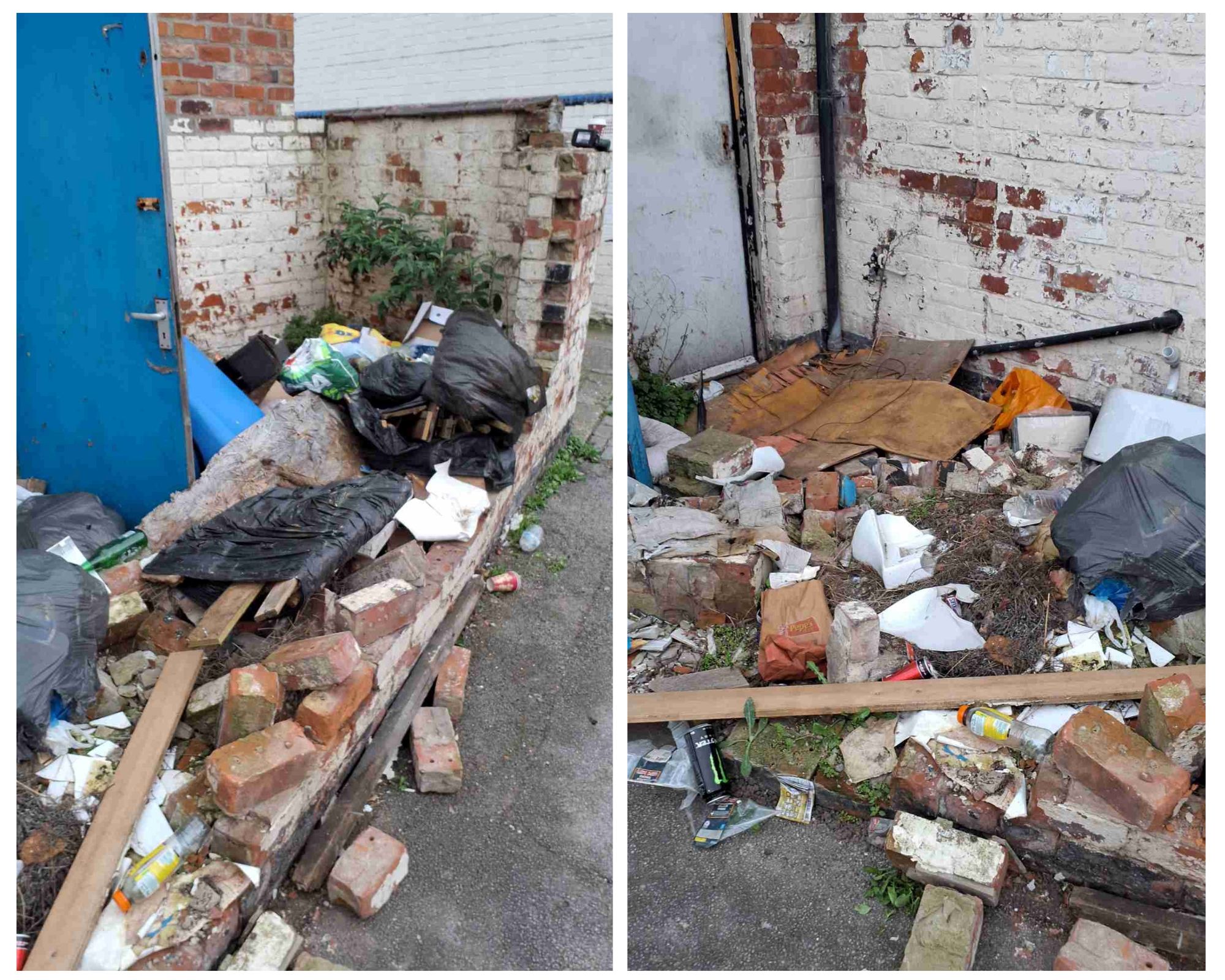 Waste on land owned by UP Properties.