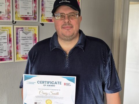 View article Tenant rep wins bursary to fund community activities and training