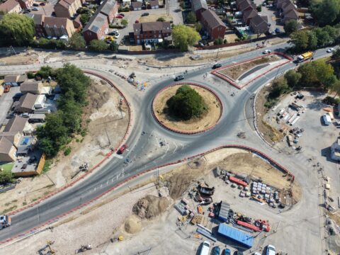 View article Kingswood roundabout improvements to continue until spring 2027