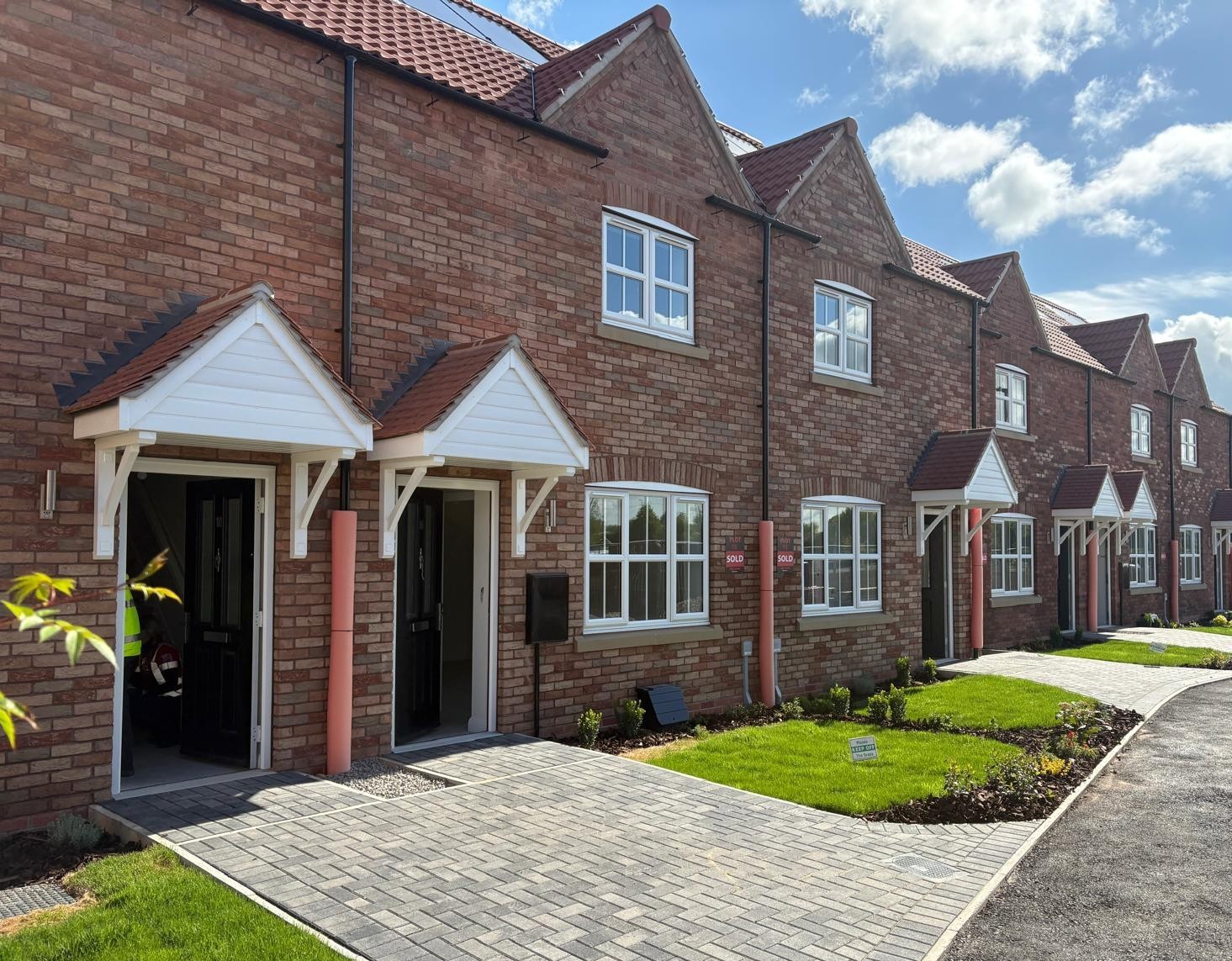 New houses built at Kingsfold at Kingswood